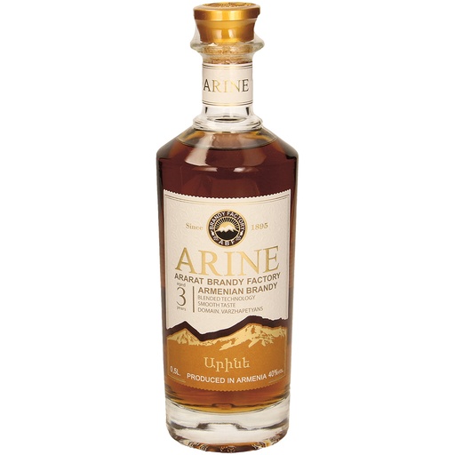 Brandewijn ""Arine"" 3 jaar gerijpt, 40% vol.