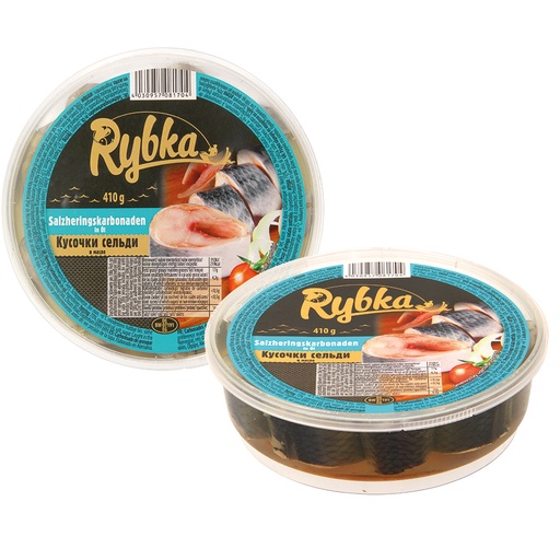 Zoute haring burgers in olie