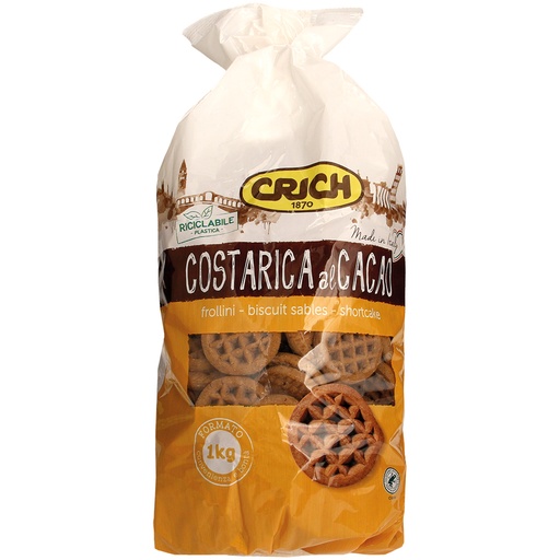 Zacht deeggebak "Costarica" met magere cacao