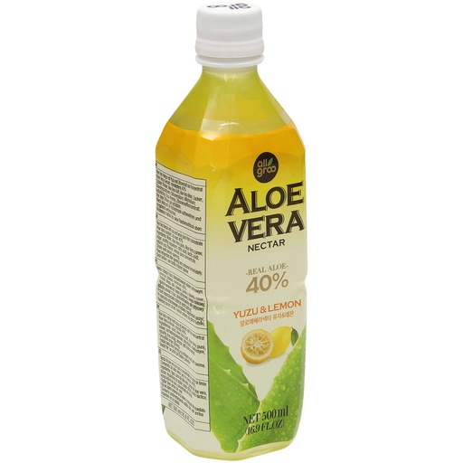 Drank met Aloe Vera en yuzu- en citroensmaak