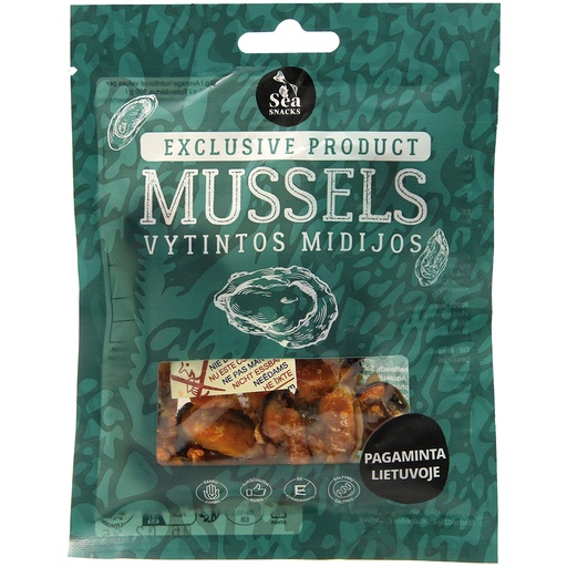 Gedroogd en gezouten mosselvlees