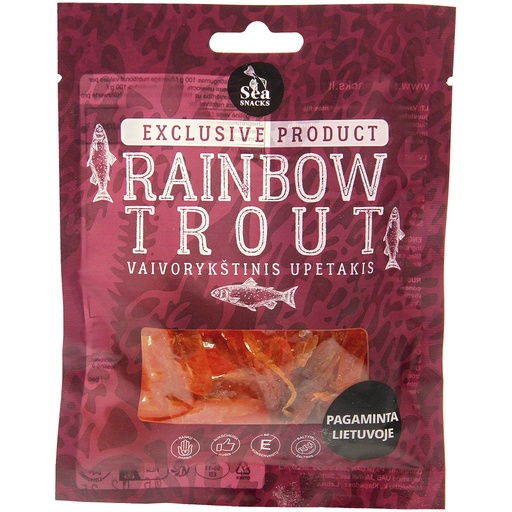 Кусочки филе форели сушенoе и соленoе