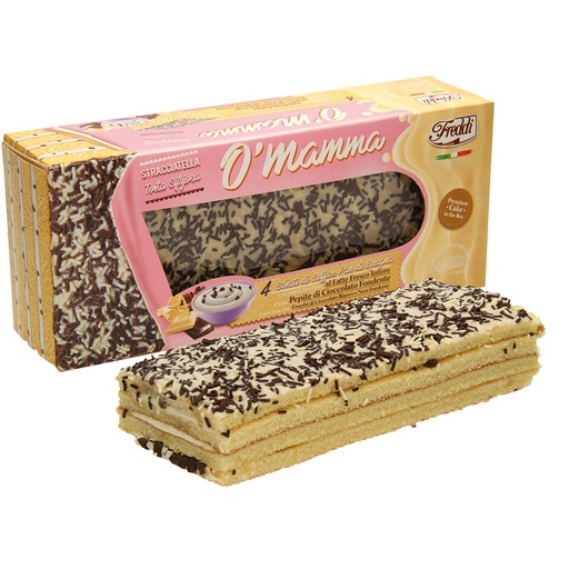 Biscuitcake "OMamma - Stracciatella" met roomvulling met mel