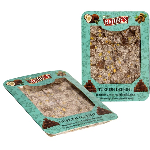 Локум с фисташками и кокосом, жареный дважды