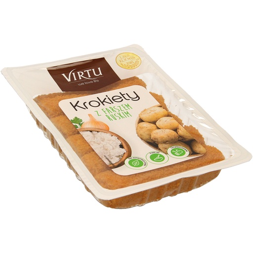 Gepaneerde deegrolletjes ""Krokiety"" gevuld met aardappelen