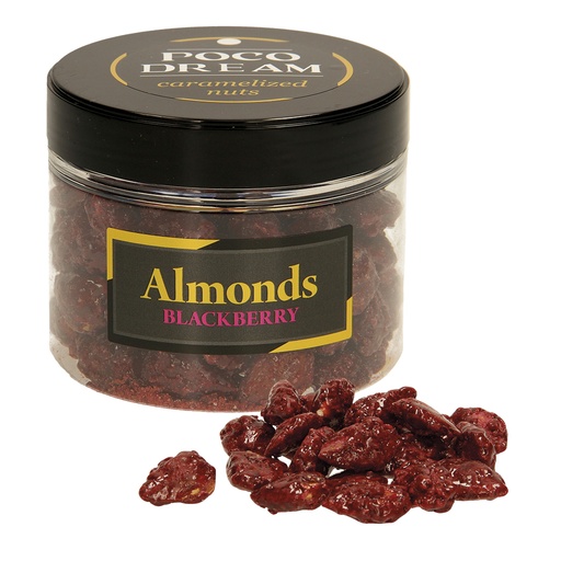 Gekarameliseerde amandelen met braam smaak