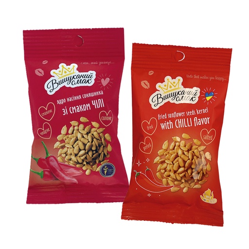 Geroosterde zonnebloempitten met chilismaak, pittig