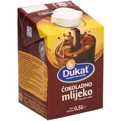 Melkmengproduct van drinkmelk met cacaopoeder, 0,9% vet in h