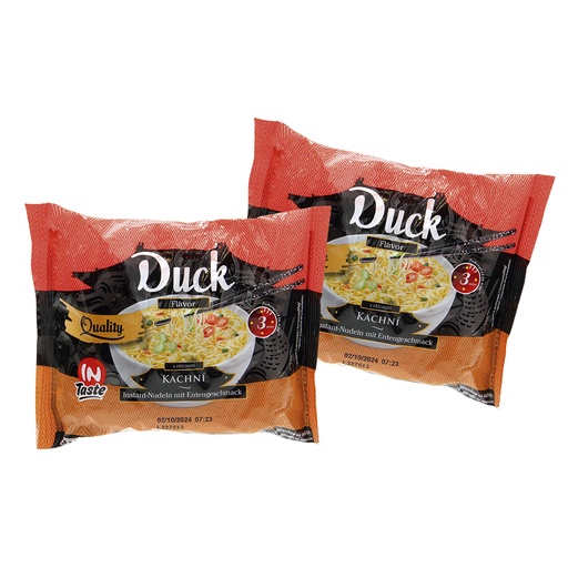 Instant-noedels "InTaste" met eendsmaak