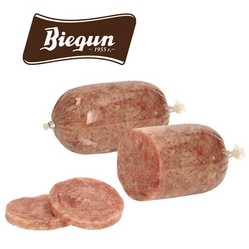 Varkensspek in aspic met soja-eiwit toevoeging