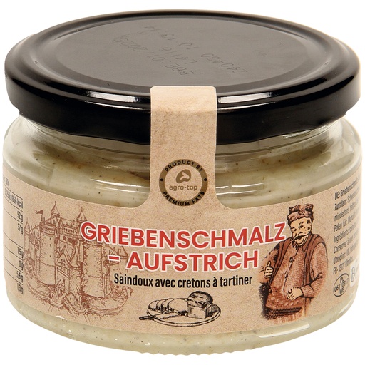 Смалец со шкварками (намазка на хлеб)