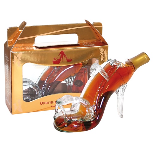 Armeense brandy ""Damenschuh"" 40% vol. in geschenkdoos