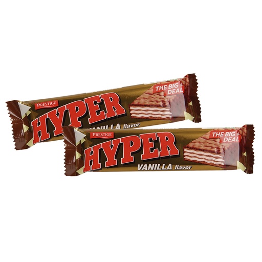 Вафля "Hyper Vanilla flavor" с (46%) начинки с молочным и в