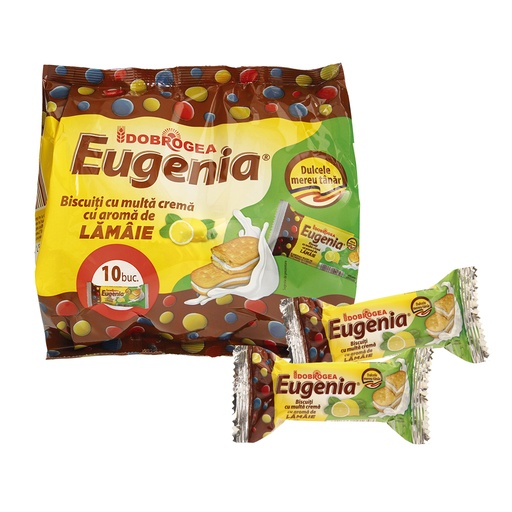 Dubbele koekjes "Eugenia" met 40% crèmevulling met citroensm