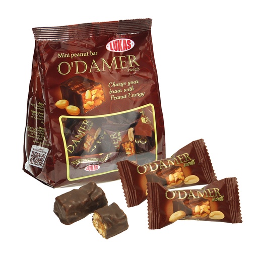 Krokantconfetti "ODamer" van geroosterde pinda's in chocolad