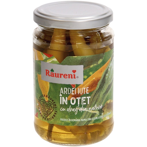 ""Ardei iute in otet""-Ingelegde hete peper. Gepasteuriseerd
