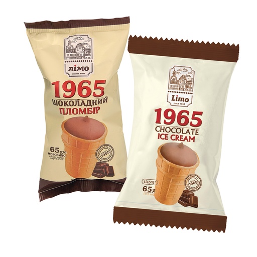 IJs met chocoladesmaak in een wafelbekertje