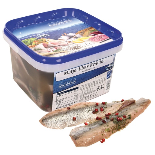 Gezouten haringfilet in olie