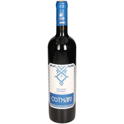 Румынское вино, красное, полусухое "Feteasca Neagra", 12% ал