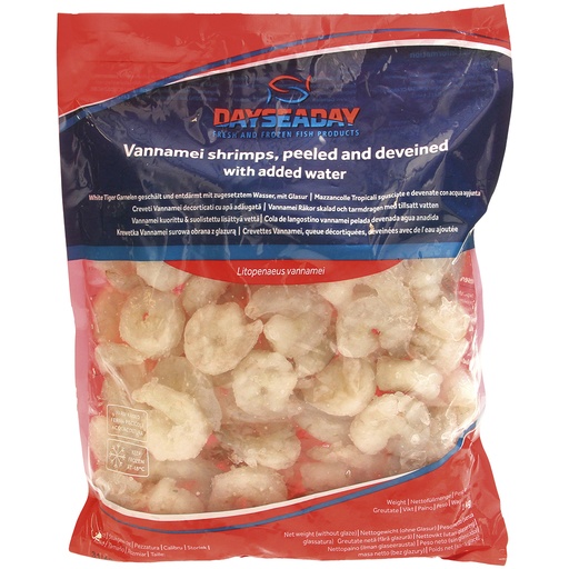 White Tiger garnalen gepeld en ontdarmd