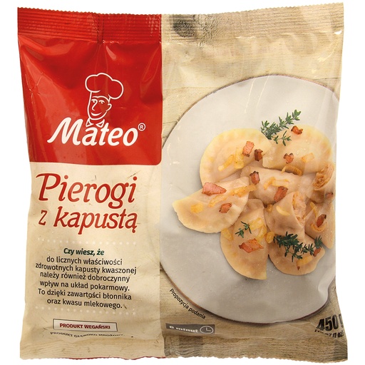 Вареники с 40% начинки из квашенной и свежей капусты, заморо