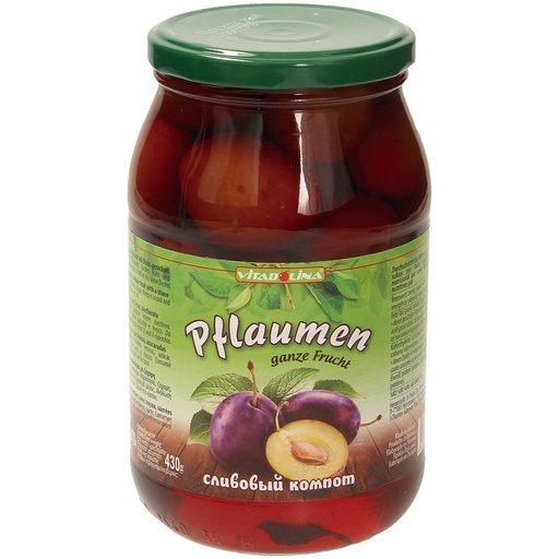 Pruimen, hele vrucht met pit, "gezoet" "Compote"