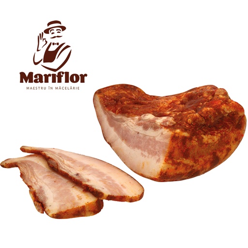 Varkenswangetjes, gekookt, gerookt "Gusa cu boia"