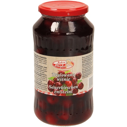 Zure kersen ontpit, veel suiker. Gepasteuriseerd