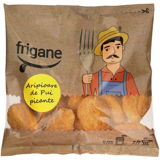 Kippenvleugels "Frigane" gesplitst zonder punt met 27% panee