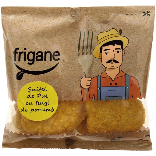 Kipproduct "Frigane" van fijngehakt kippenvlees en kippenvel