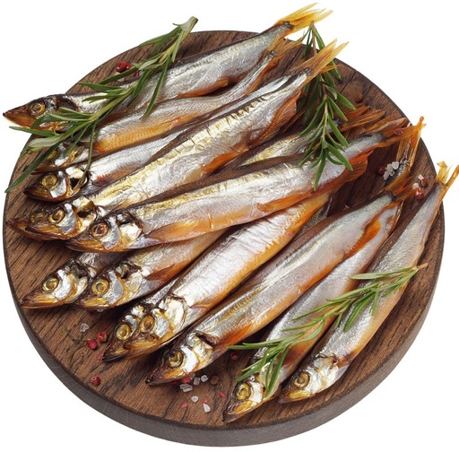 Koud gerookte lodde, niet gestript / verliezen