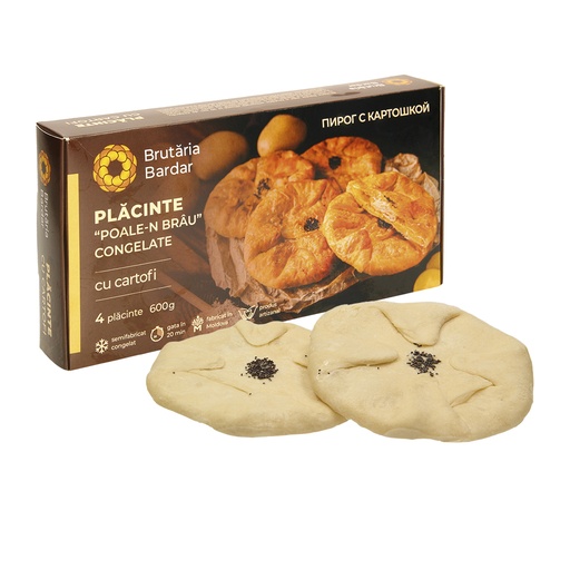 Gistdeeg met 37% aardappelvulling, met maanzaad bestrooid, d