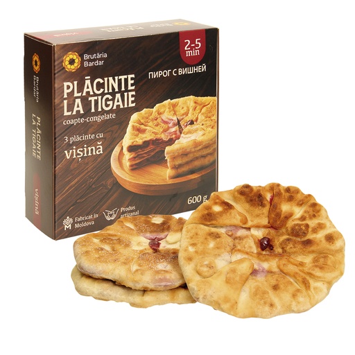 Gistdeeg met 39% zure kersen vulling, gefrituurd, diepgevror