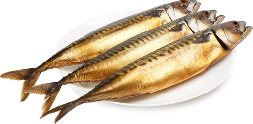 Warmgerookte makreel (Scomber scombrus) met kop /lose