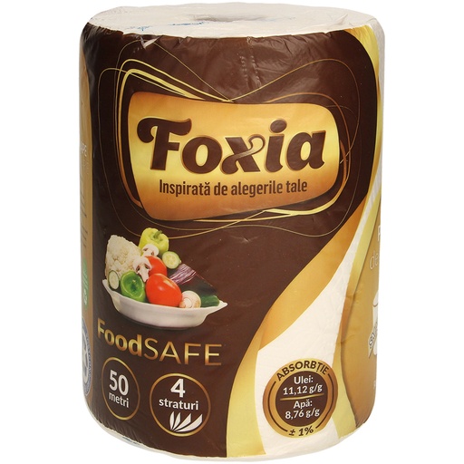 "Foxia"-papieren handdoek, 4-laags (1 rol x 313 vellen)