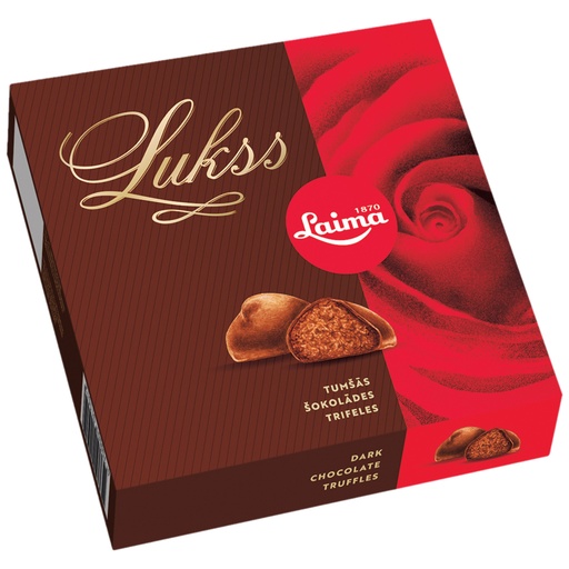 Donkere chocolade pralines ""Trifele Lukss"".