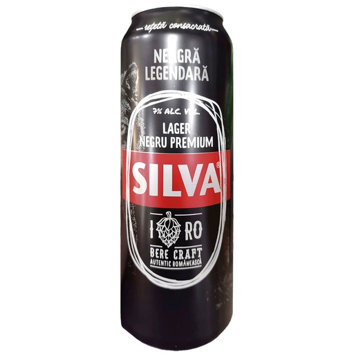 Пиво "Silva Craft Neagră", пастеризованное, 7 % алк.