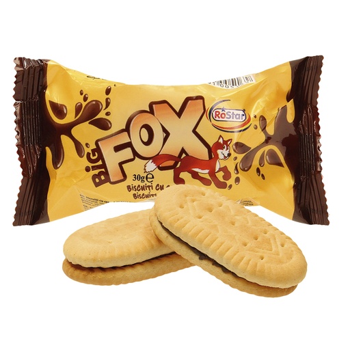 Dubbele koekjes ""BIG FOX crema cacao""", met 30% vulling me