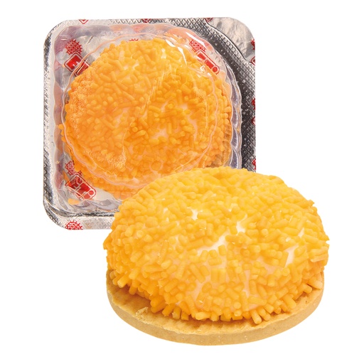 Koekjes met schuimsuikermassa (44,5%), versierd met sprankel