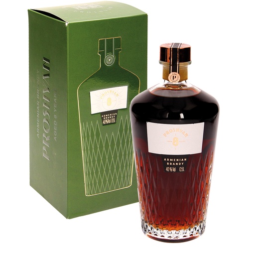 Армянский коньяк "Прошьян" в подарочной упаковке 8 лет 40 %