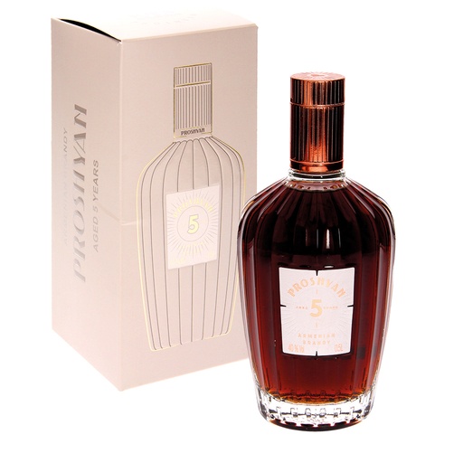Armeense brandy "Proshyan" in geschenkdoos, 5 jaar 40% vol.