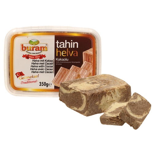 Halva met cacao - Zoete bereiding van sesampasta & cacao