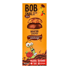 BOB SNAIL FRUIT CRUSH MANGO IN BELG.CHOCO 30G