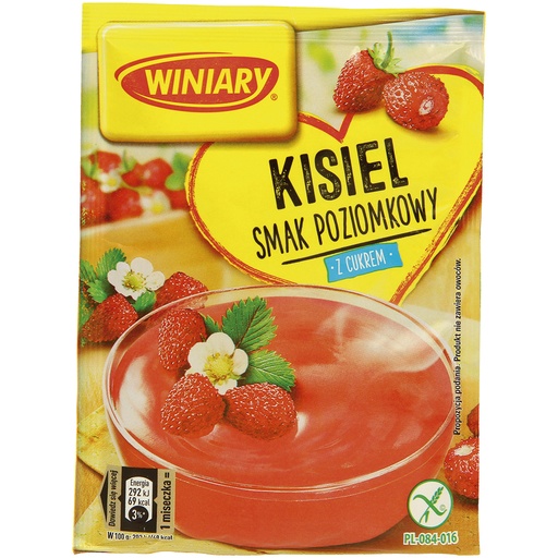 Poeder voor gelei-dessert met bosvruchten smaak, suiker en v