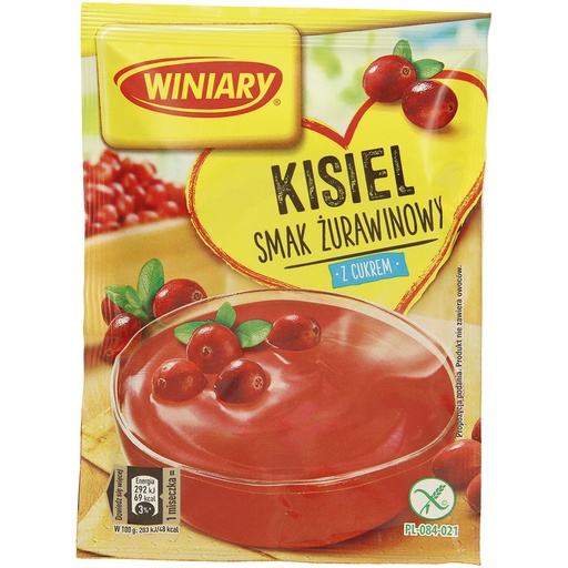 Poeder voor gelei-dessert met cranberry smaak, suiker en vit