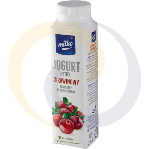 Milko Cranberry Drinkyoghurt 0,33l