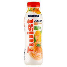 Bakoma twist peach-mango yoghurt