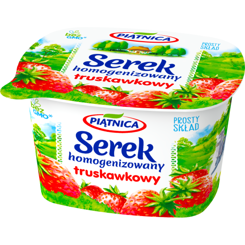 Piatnica aardbei gehomogeniseerde kaas
