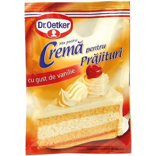 Crema pentru prajituri cu gust de vanilie