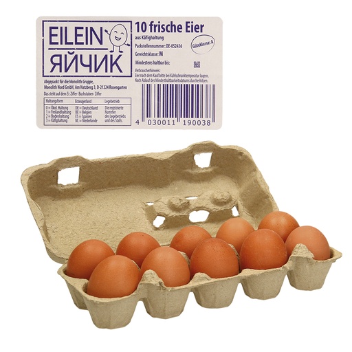 Verse eieren - gearticuleerd kooi